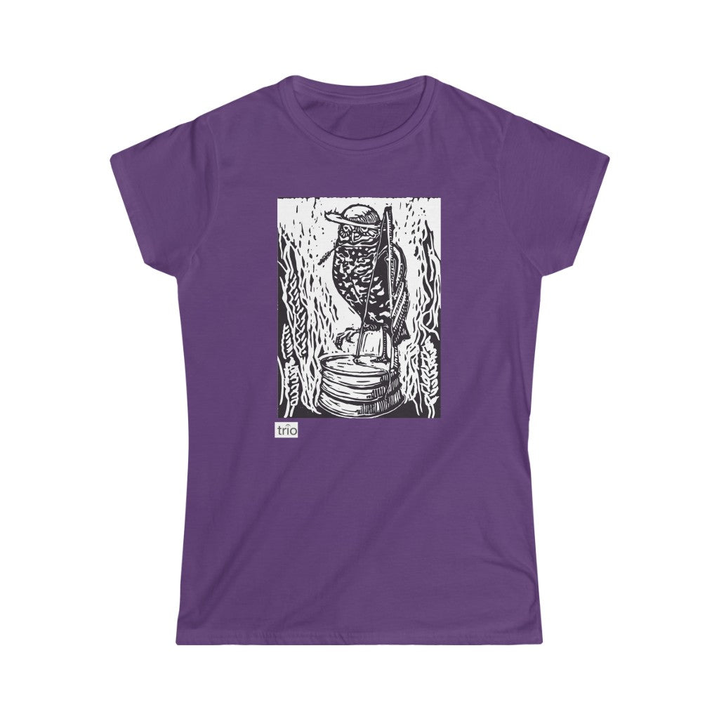 Owl & Washtub Bass Women's Softstyle Tee