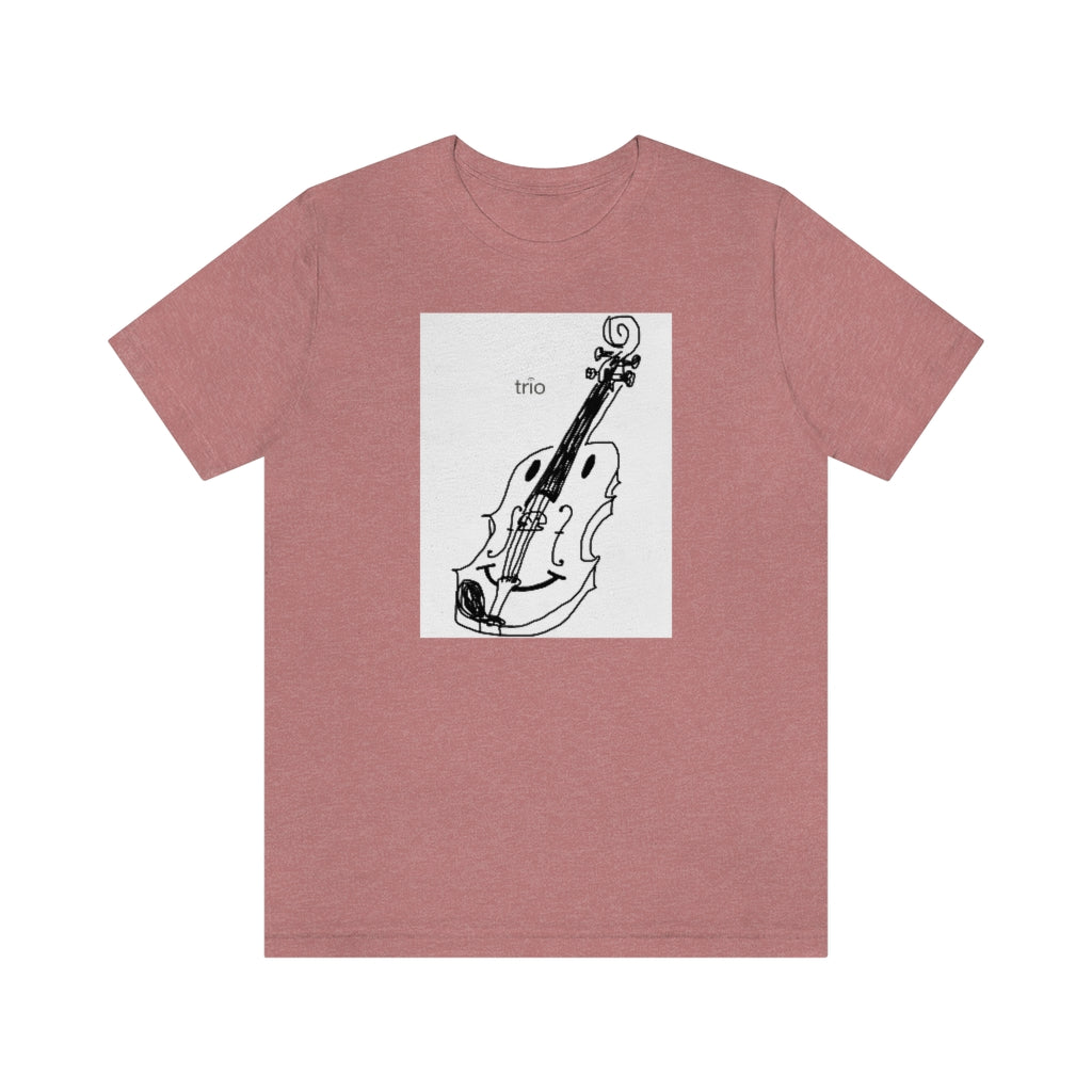 Happy Violin Unisex Jersey Short Sleeve Tee