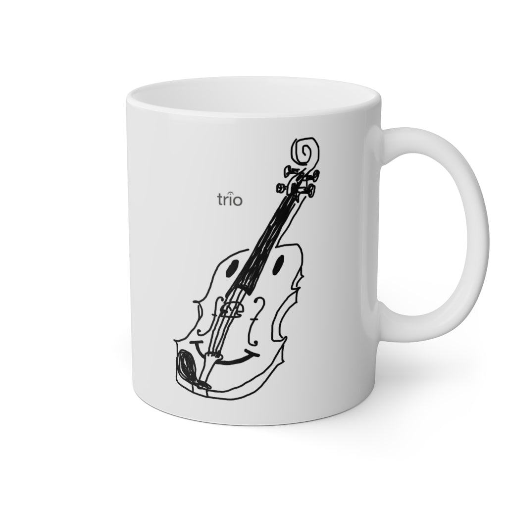 Happy Violin Mug, 11oz