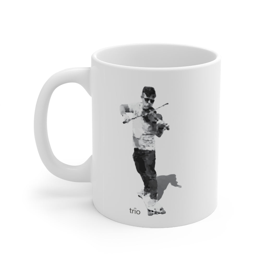 Skateboard & Violin Ceramic Mug 11oz
