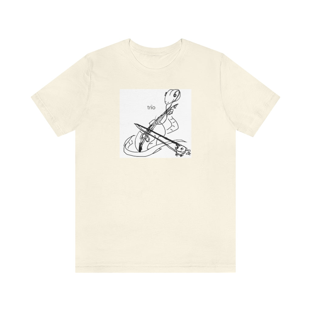 Friends Playing Music Unisex Short Sleeve Tee