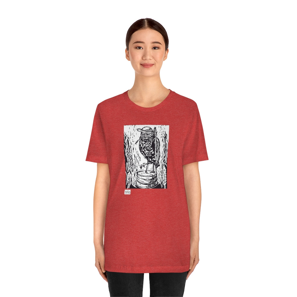 Owl & Washtub Bass Unisex Jersey Short Sleeve Tee
