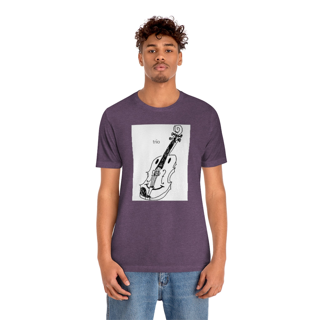 Happy Violin Unisex Jersey Short Sleeve Tee