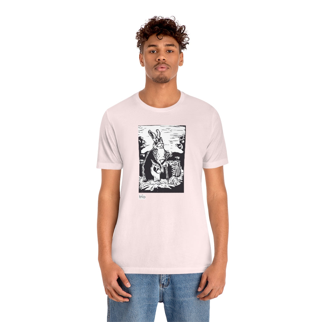 Rabbit and Fiddle Unisex Short Sleeve Tee