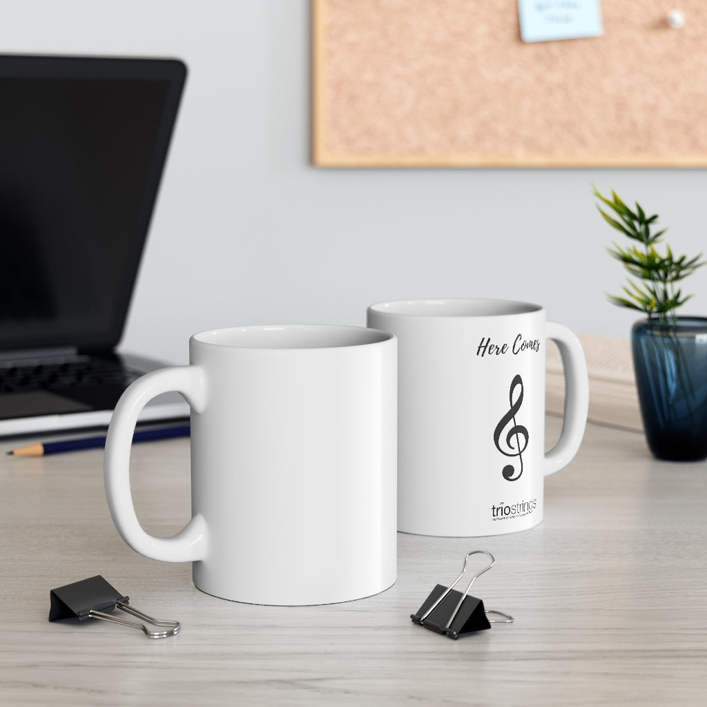 Here Comes Treble Ceramic Mug 11oz