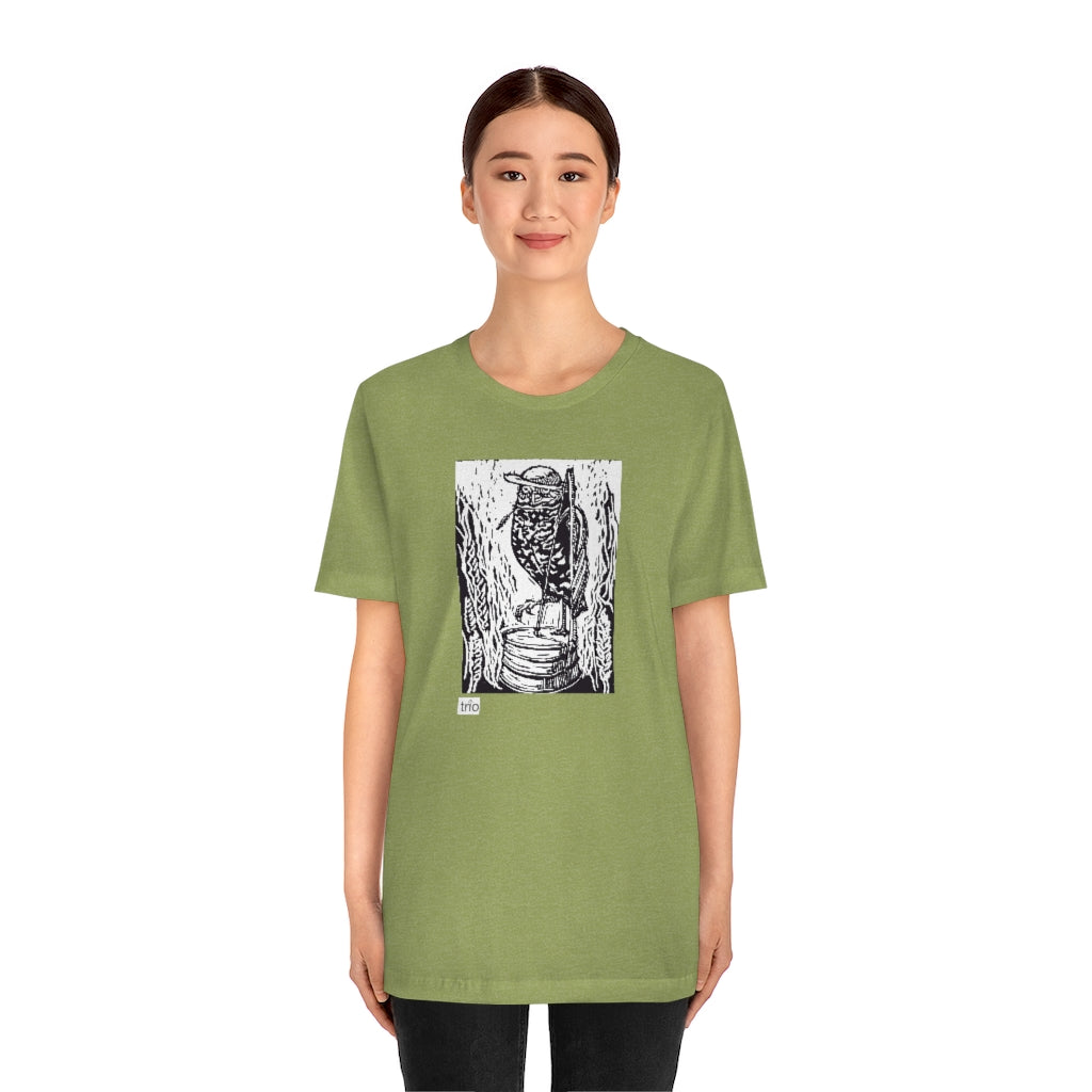 Owl & Washtub Bass Unisex Jersey Short Sleeve Tee