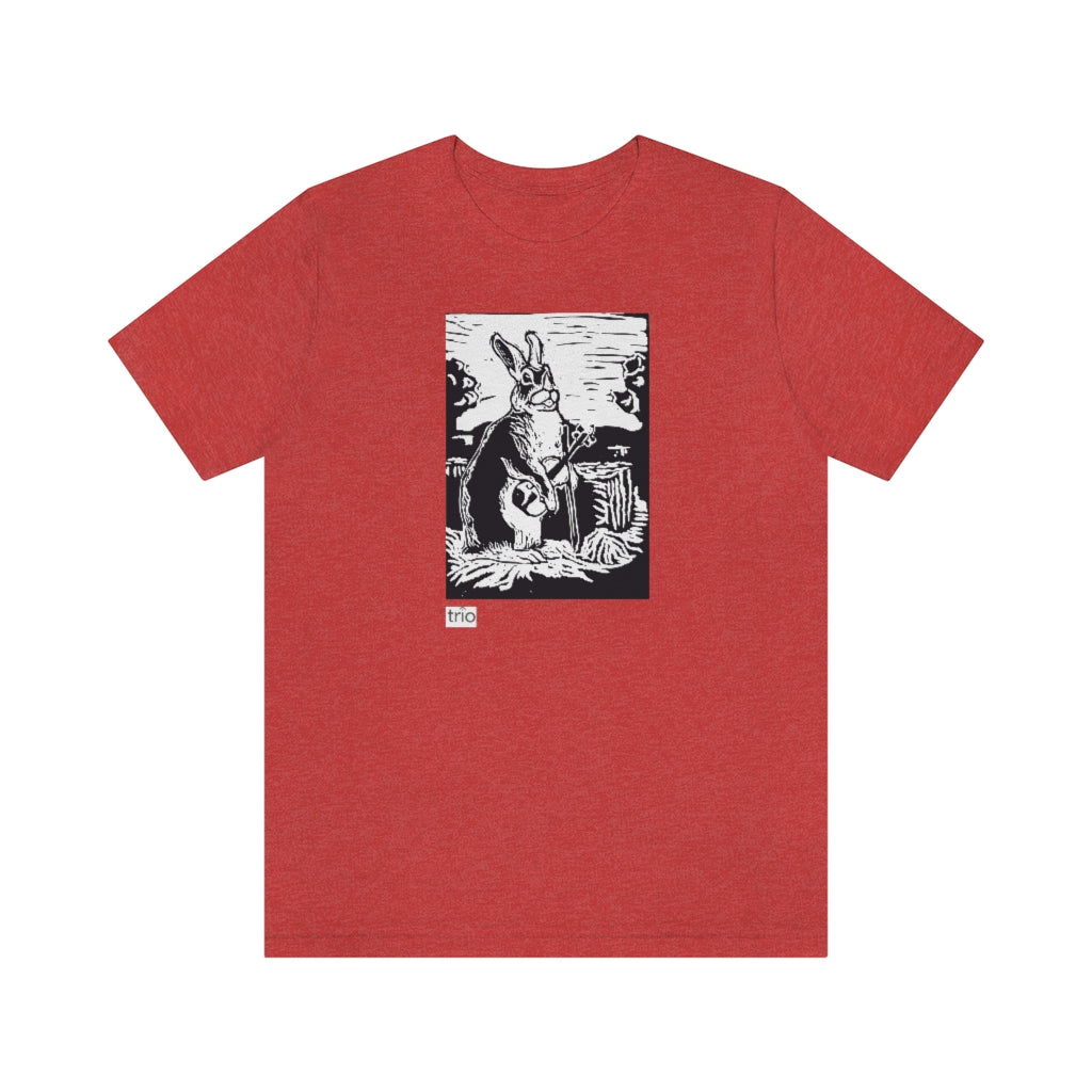 Rabbit and Fiddle Unisex Short Sleeve Tee