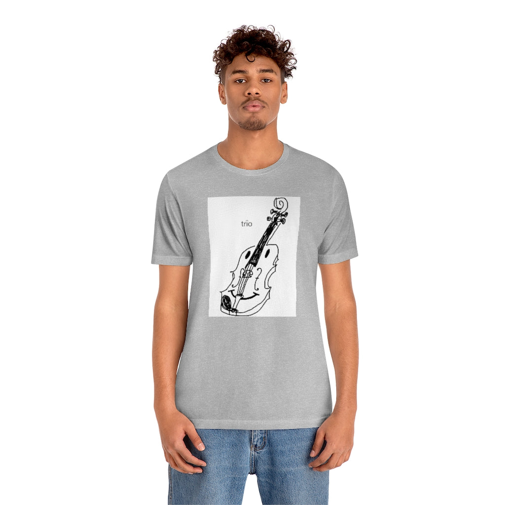 Happy Violin Unisex Jersey Short Sleeve Tee