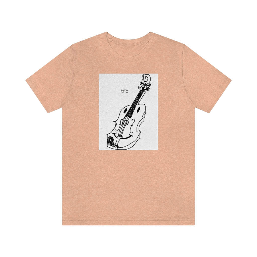 Happy Violin Unisex Jersey Short Sleeve Tee