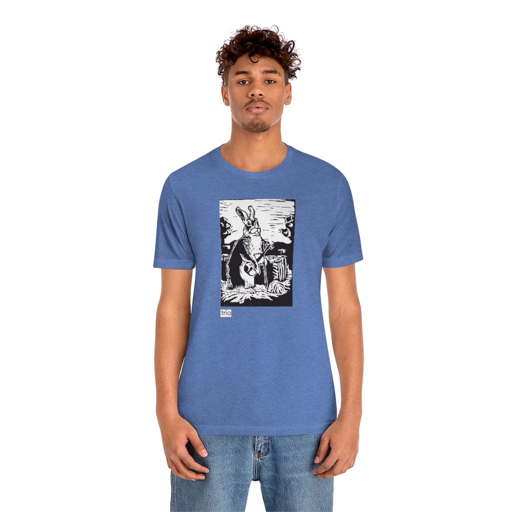Rabbit and Fiddle Unisex Short Sleeve Tee