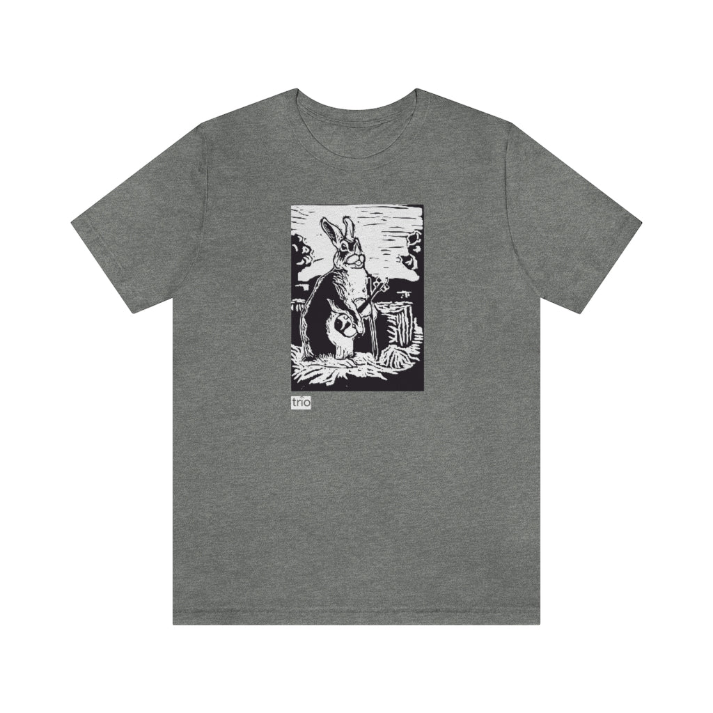 Rabbit and Fiddle Unisex Short Sleeve Tee