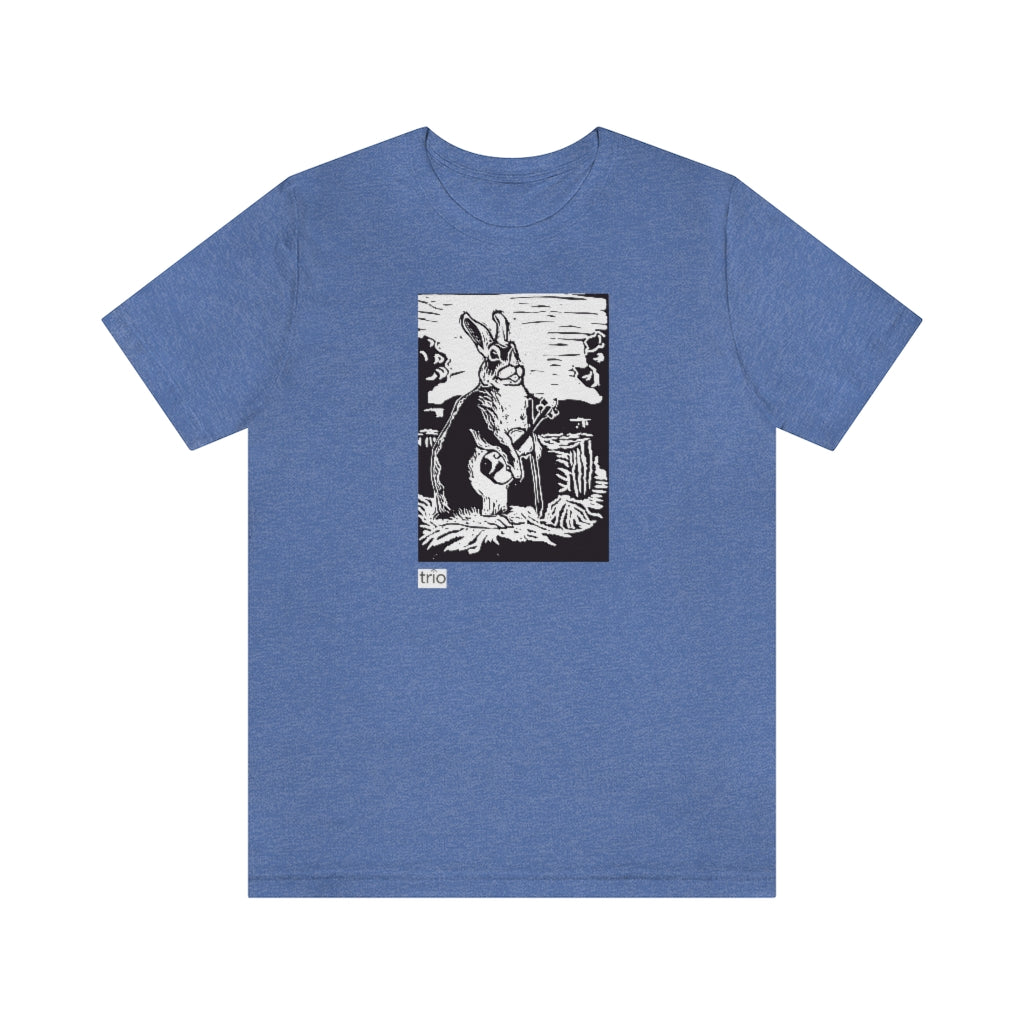Rabbit and Fiddle Unisex Short Sleeve Tee