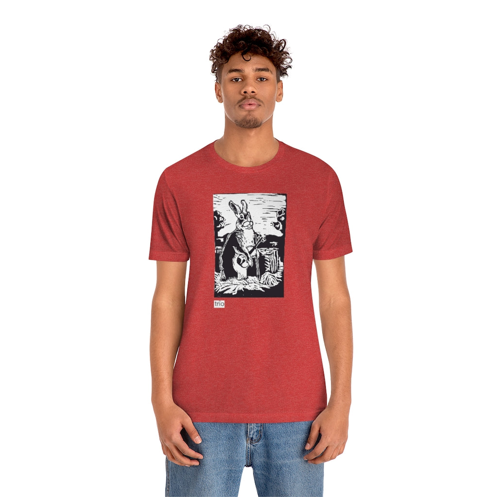 Rabbit and Fiddle Unisex Short Sleeve Tee
