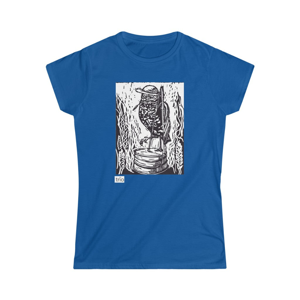 Owl & Washtub Bass Women's Softstyle Tee