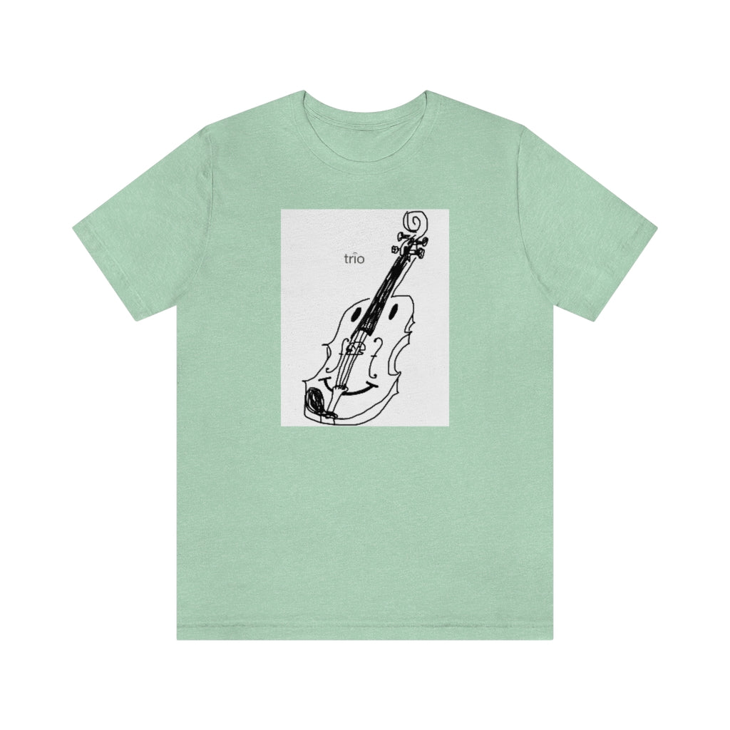Happy Violin Unisex Jersey Short Sleeve Tee