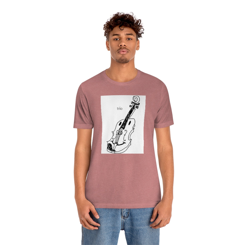 Happy Violin Unisex Jersey Short Sleeve Tee