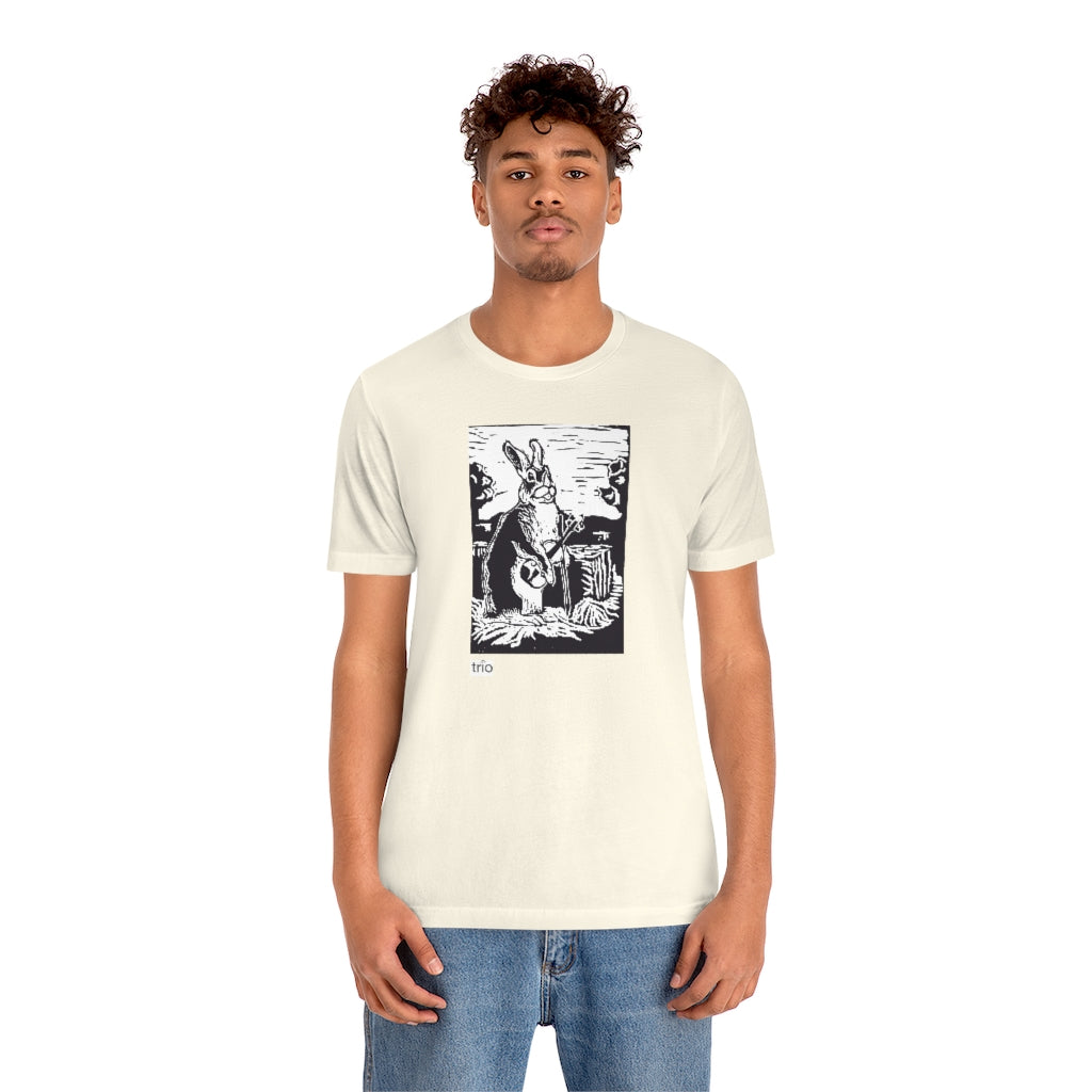 Rabbit and Fiddle Unisex Short Sleeve Tee