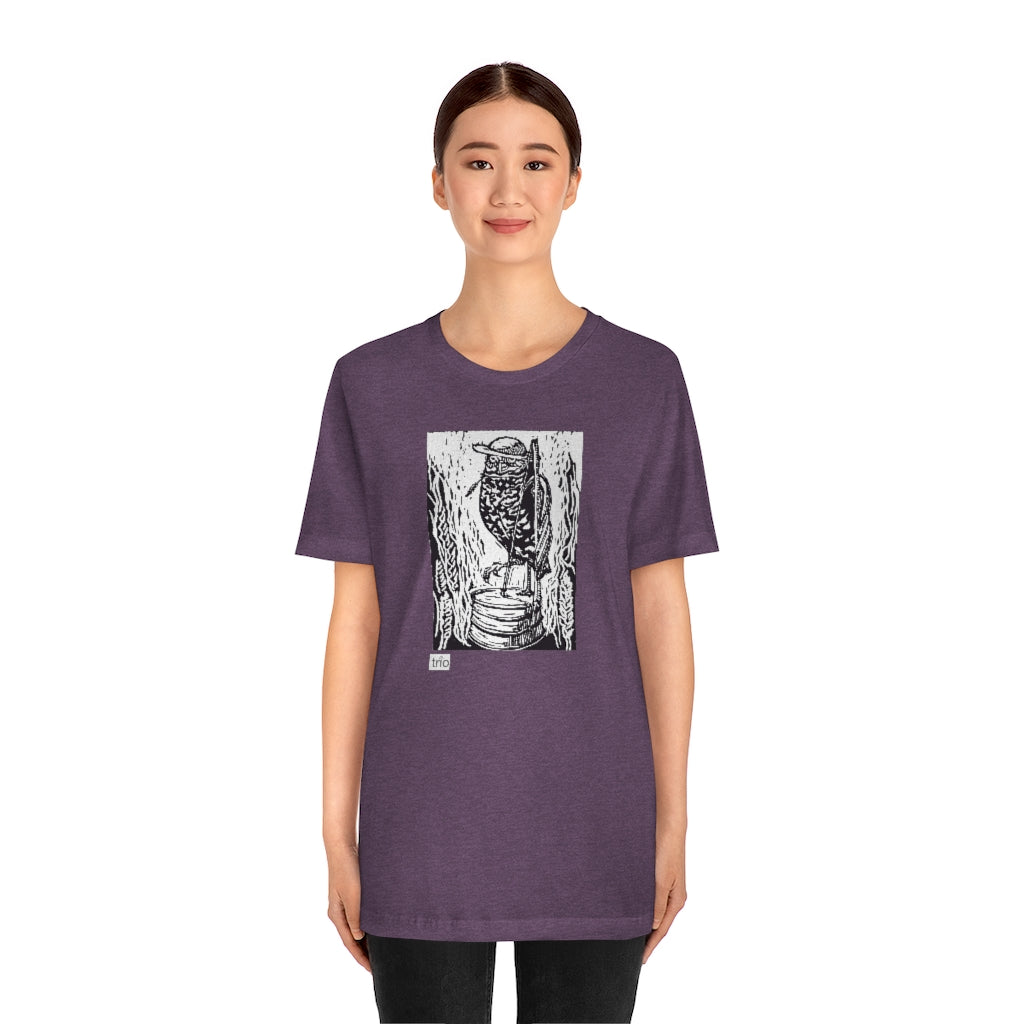 Owl & Washtub Bass Unisex Jersey Short Sleeve Tee