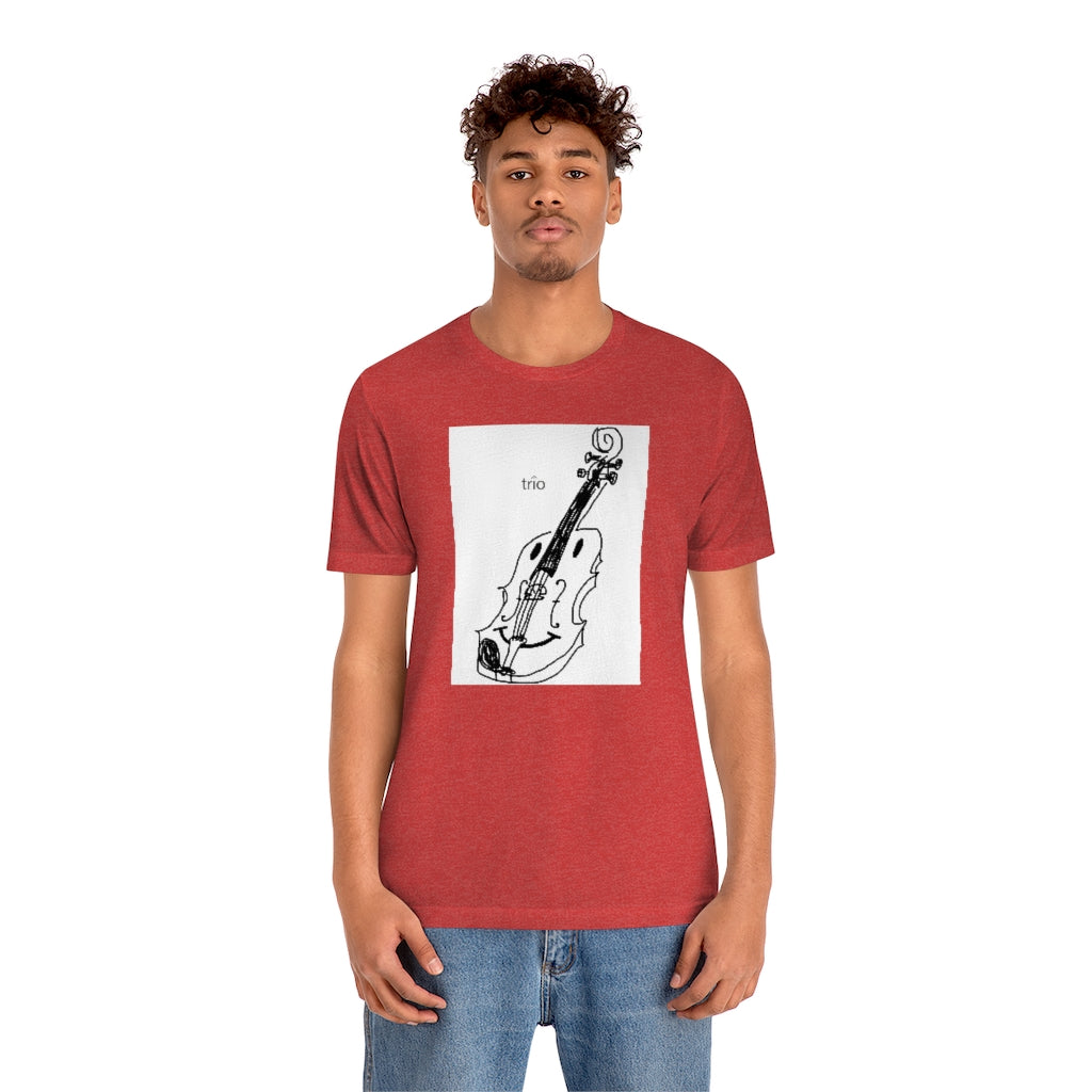 Happy Violin Unisex Jersey Short Sleeve Tee