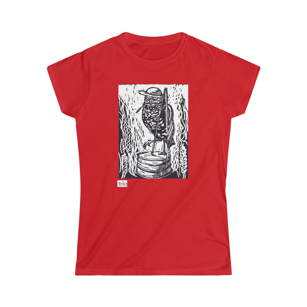 Owl & Washtub Bass Women's Softstyle Tee