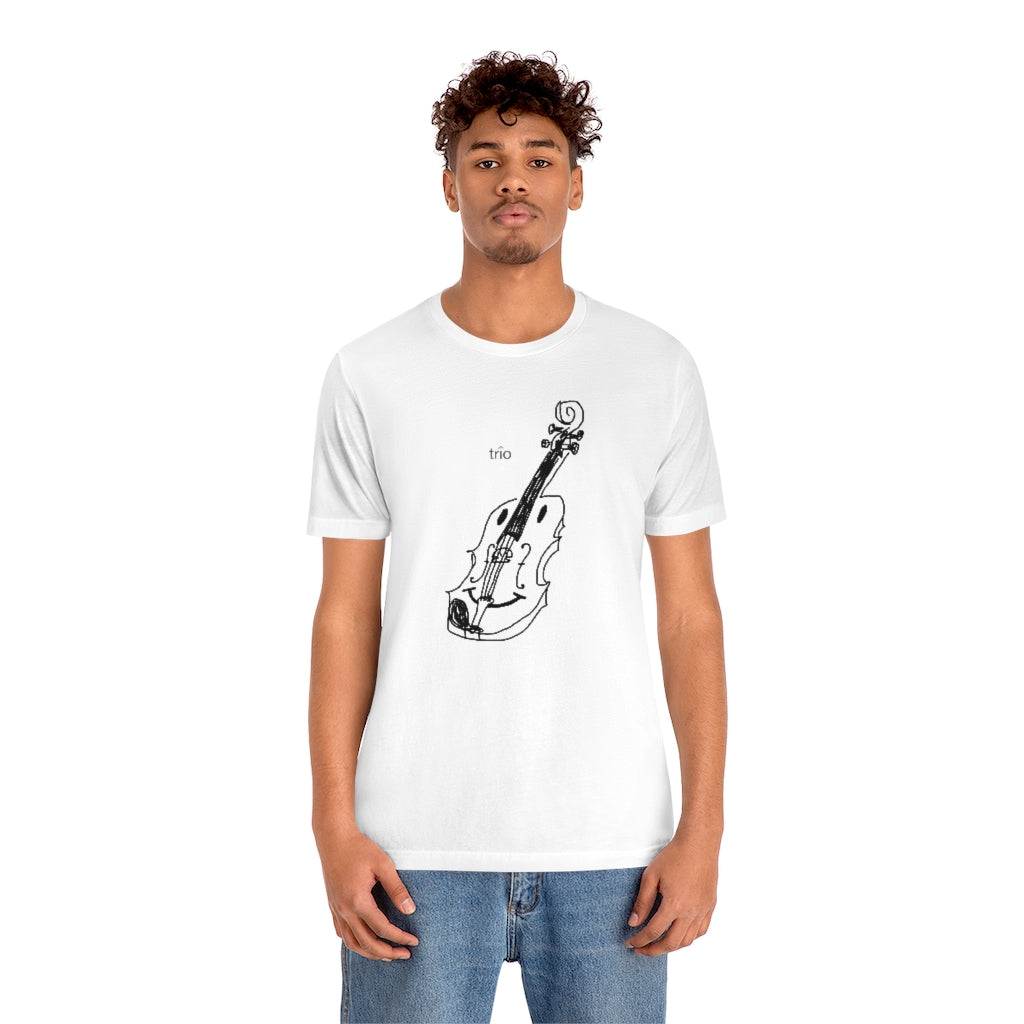 Happy Violin Unisex Jersey Short Sleeve Tee