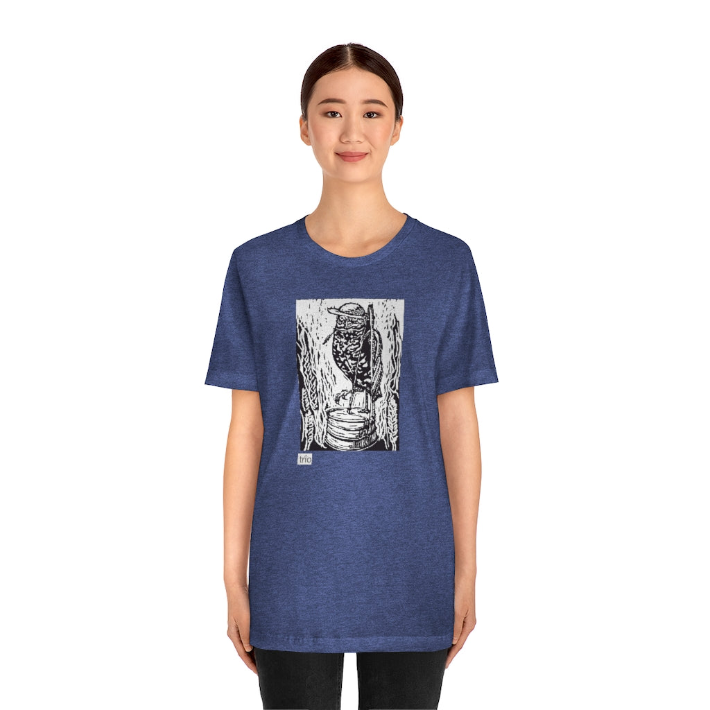 Owl & Washtub Bass Unisex Jersey Short Sleeve Tee