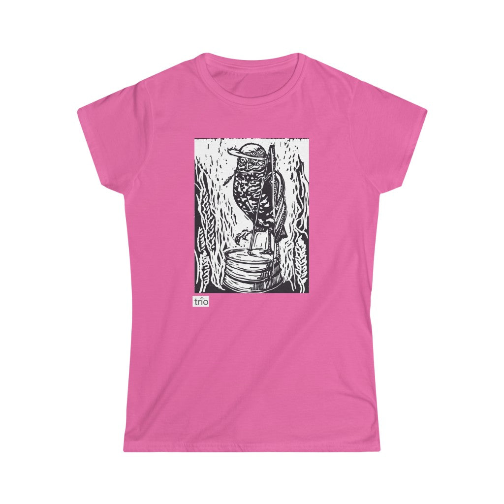 Owl & Washtub Bass Women's Softstyle Tee