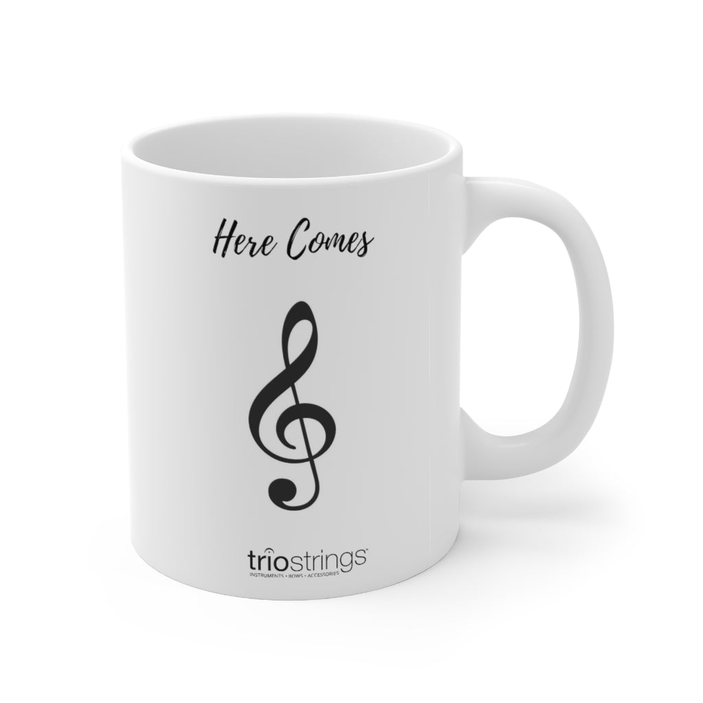 Here Comes Treble Ceramic Mug 11oz