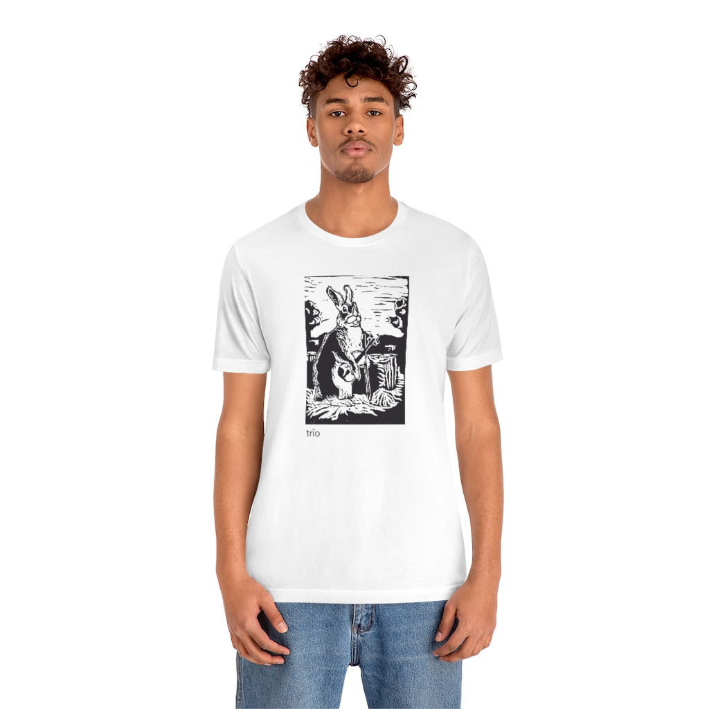 Rabbit and Fiddle Unisex Short Sleeve Tee