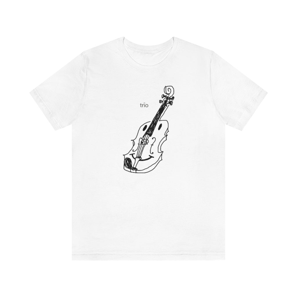 Happy Violin Unisex Jersey Short Sleeve Tee