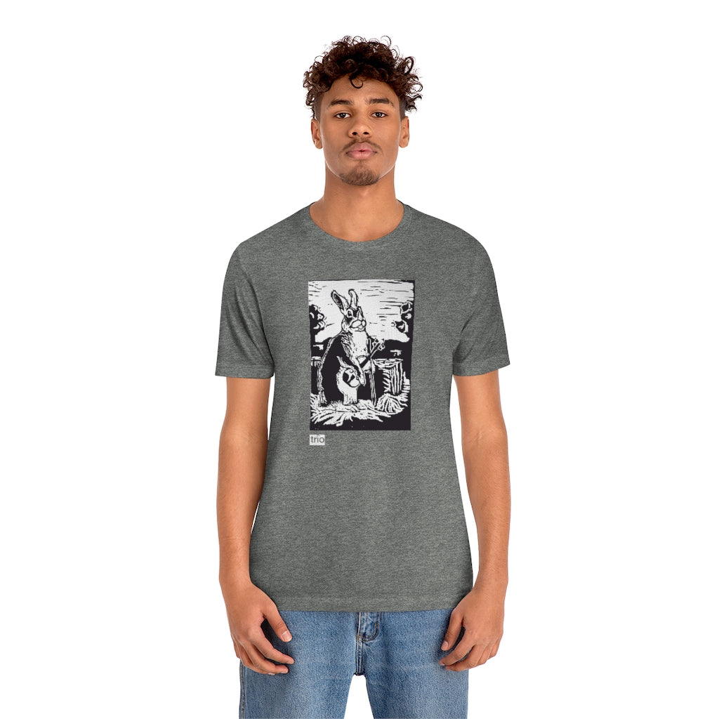Rabbit and Fiddle Unisex Short Sleeve Tee
