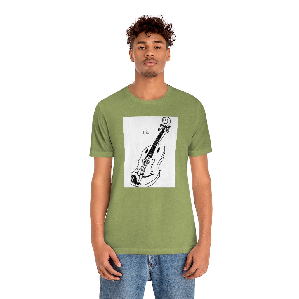 Happy Violin Unisex Jersey Short Sleeve Tee