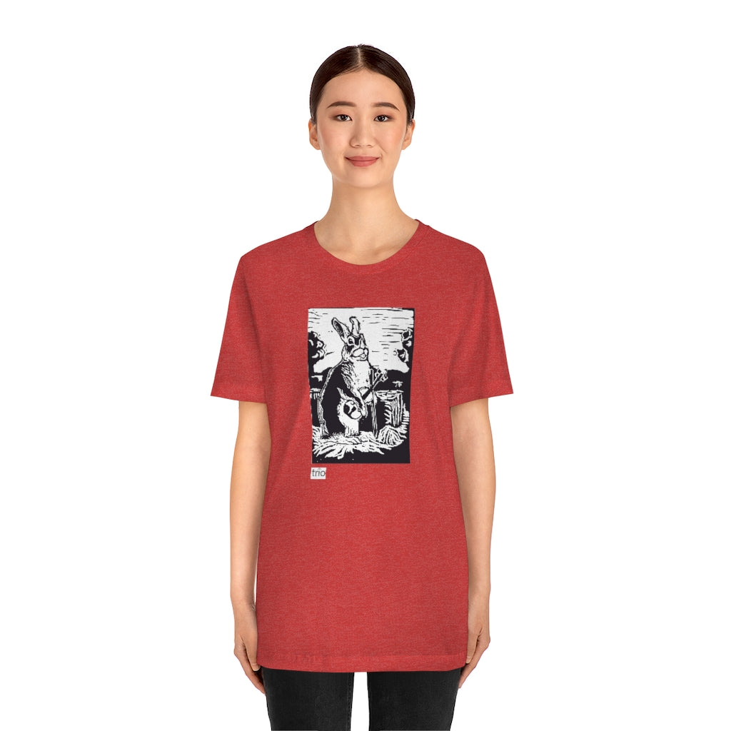Rabbit and Fiddle Unisex Short Sleeve Tee