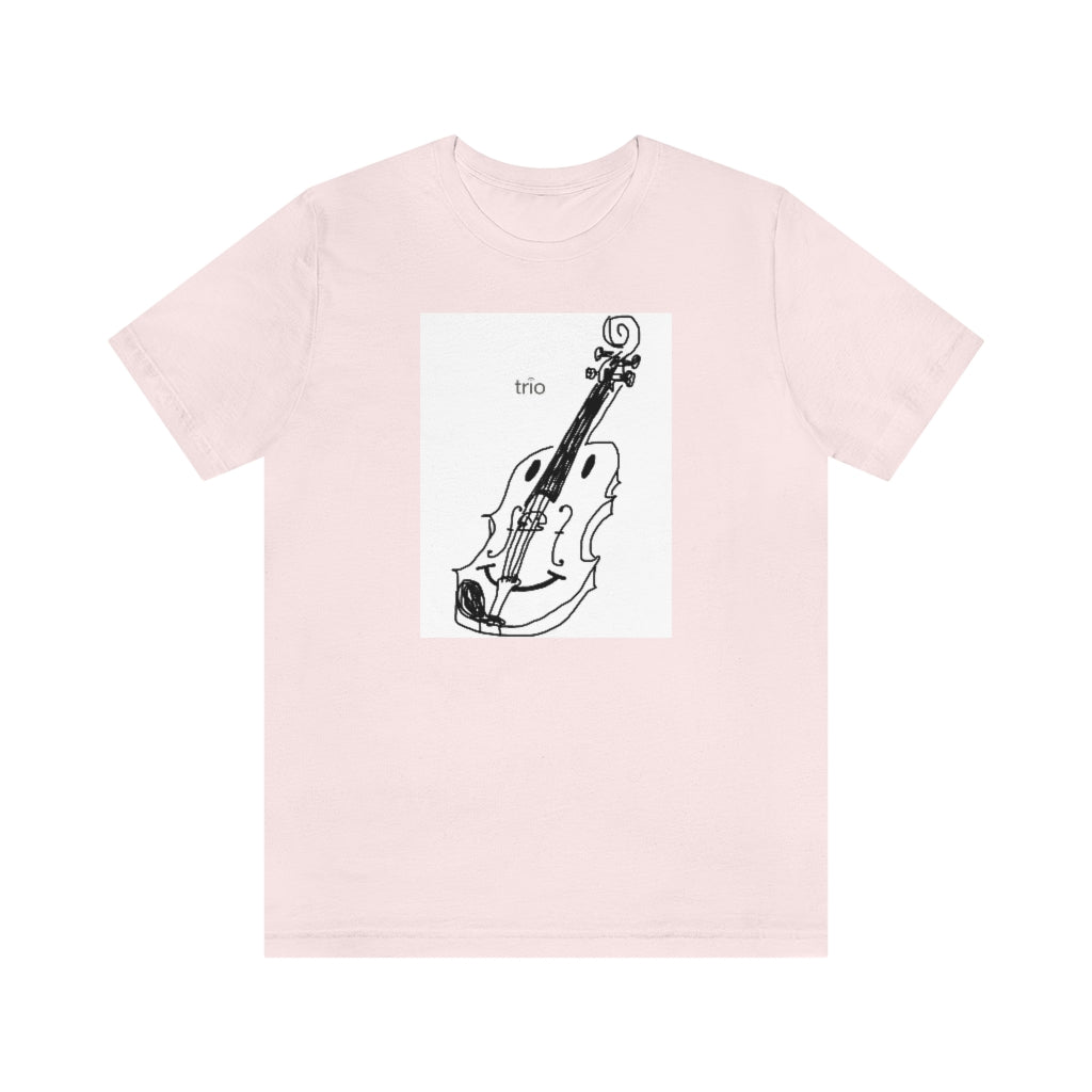 Happy Violin Unisex Jersey Short Sleeve Tee