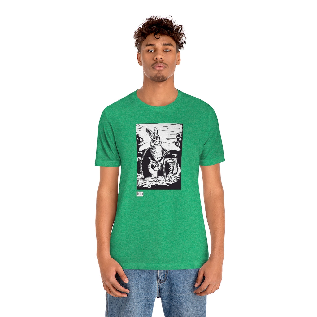 Rabbit and Fiddle Unisex Short Sleeve Tee