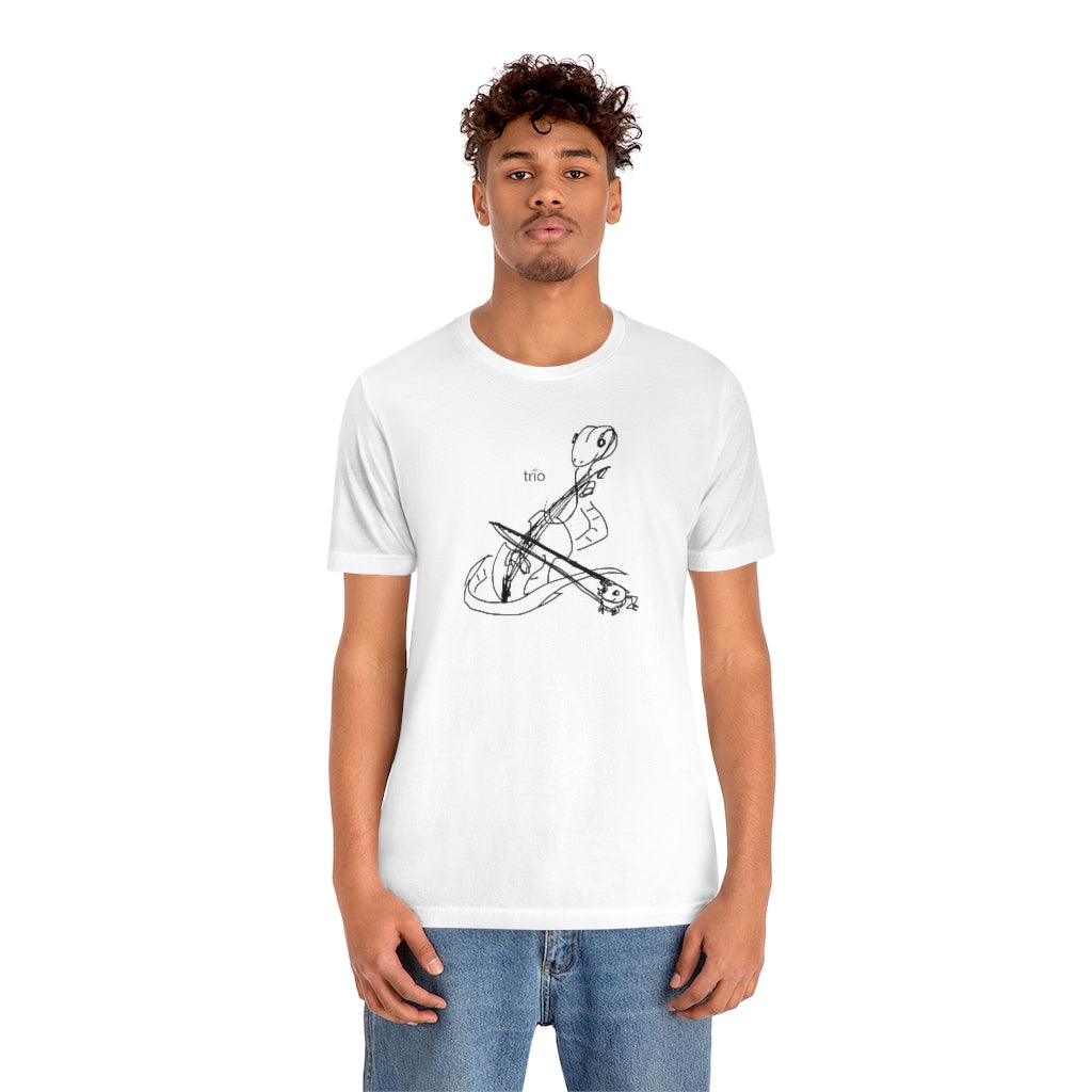 Friends Playing Music Unisex Short Sleeve Tee