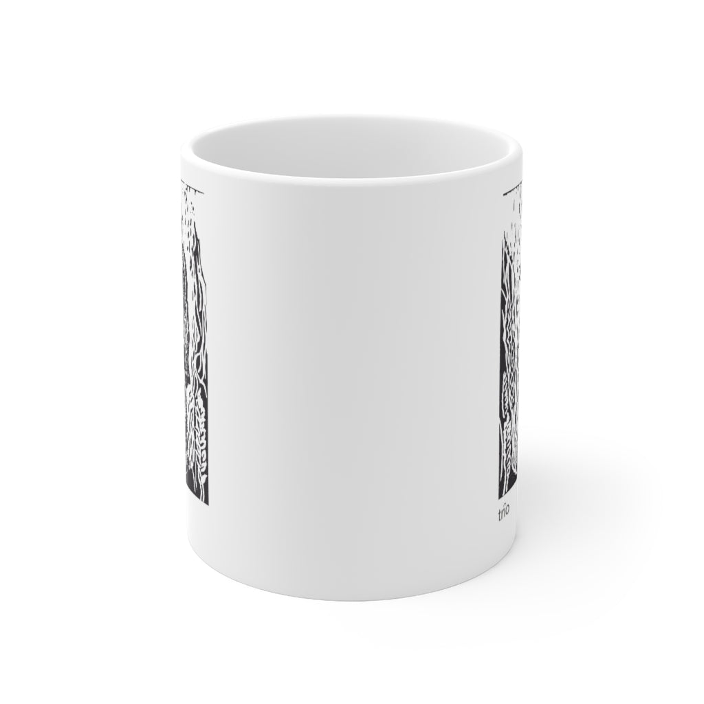 Owl & Washtub Bass Ceramic Mug 11oz
