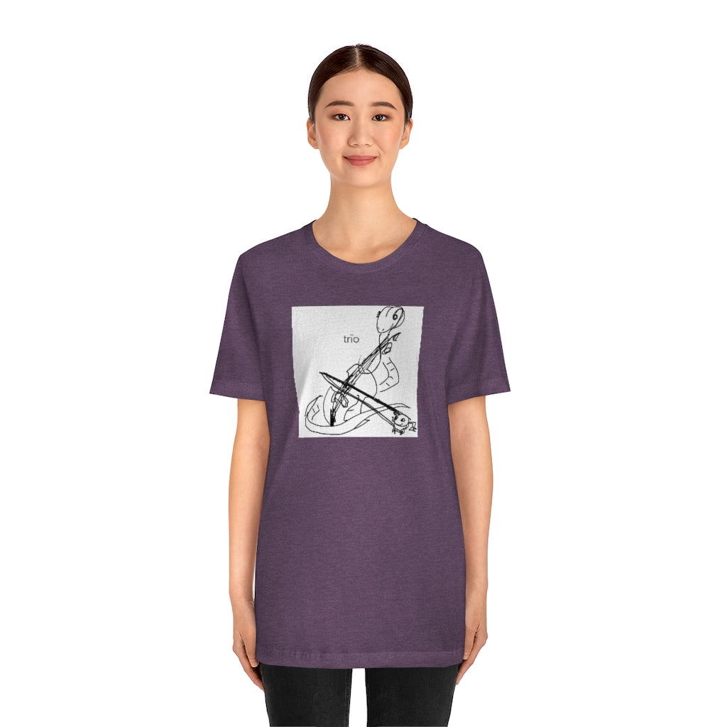 Friends Playing Music Unisex Short Sleeve Tee