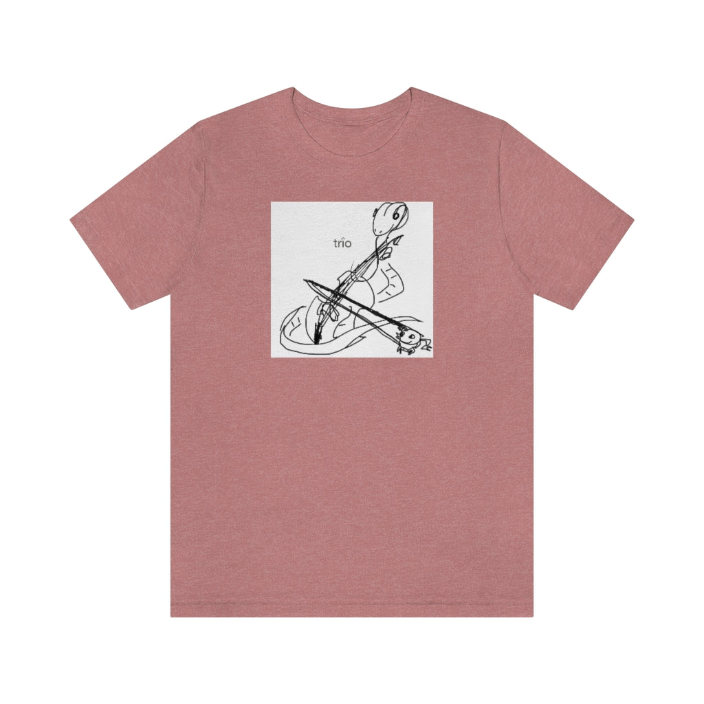 Friends Playing Music Unisex Short Sleeve Tee
