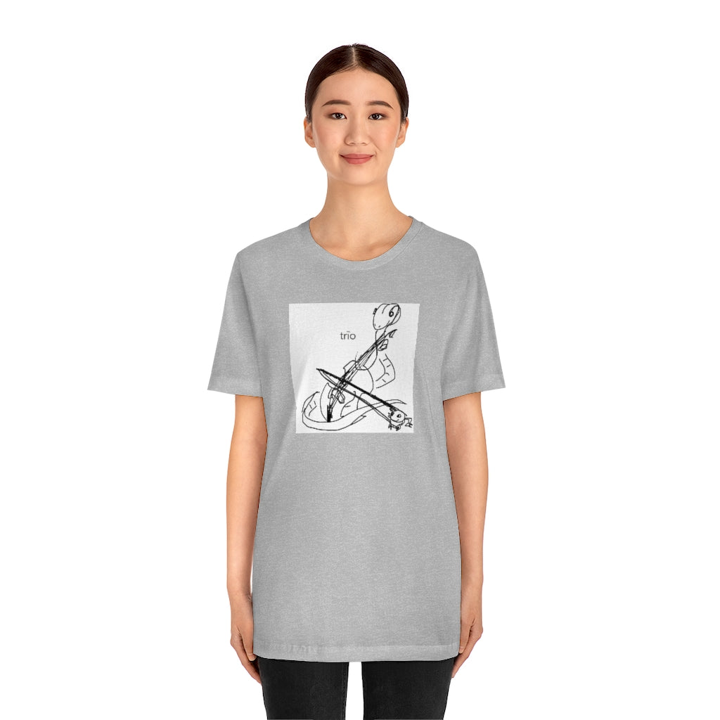 Friends Playing Music Unisex Short Sleeve Tee
