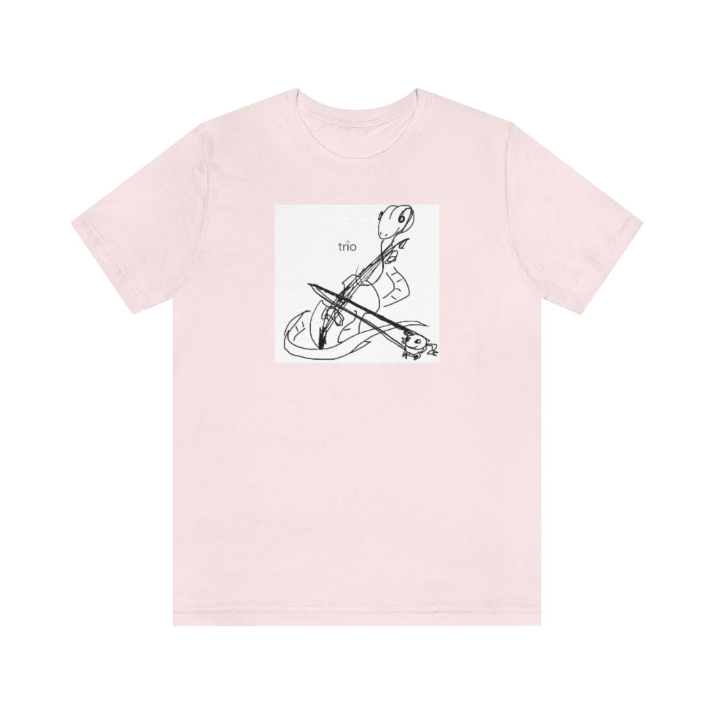 Friends Playing Music Unisex Short Sleeve Tee