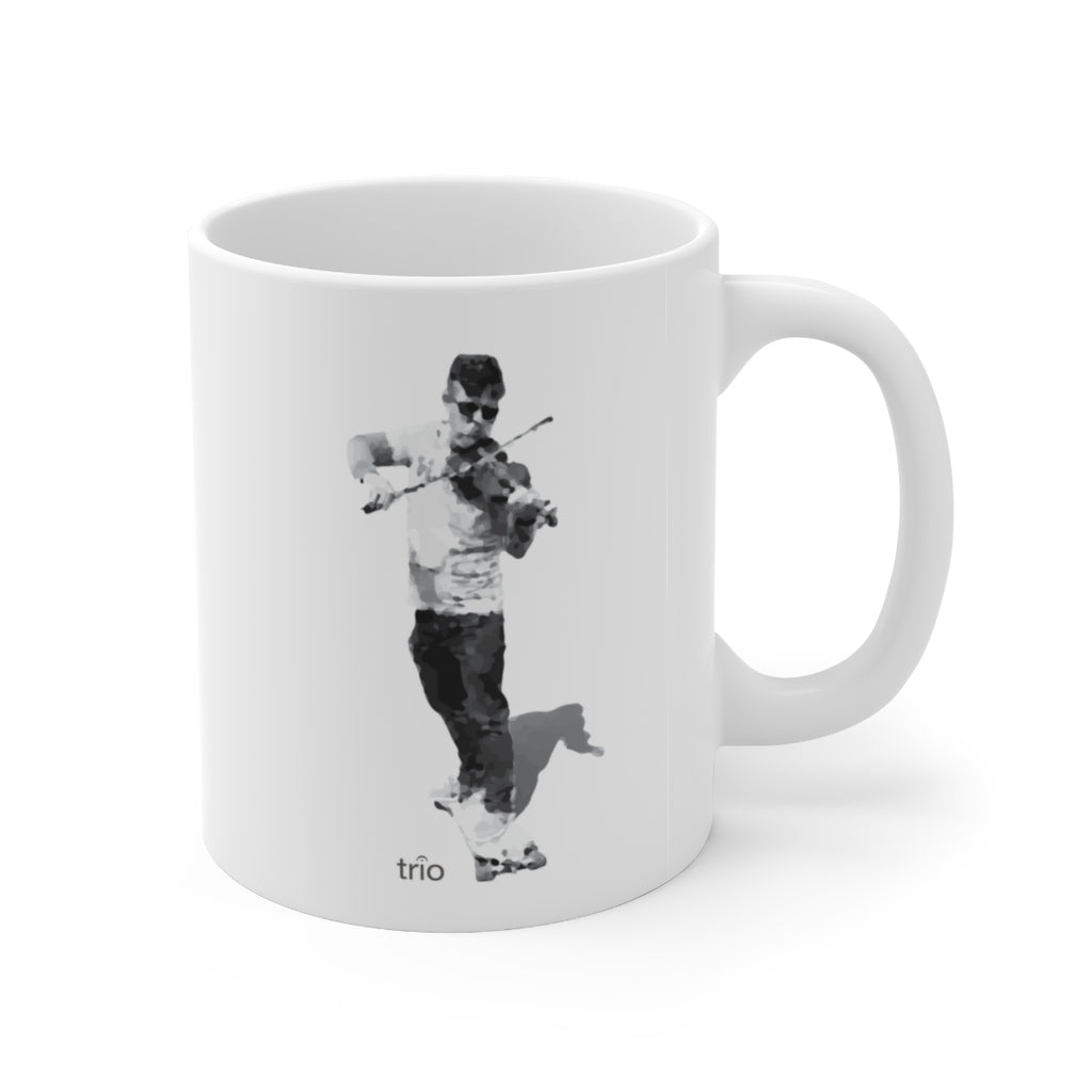 Skateboard & Violin Ceramic Mug 11oz