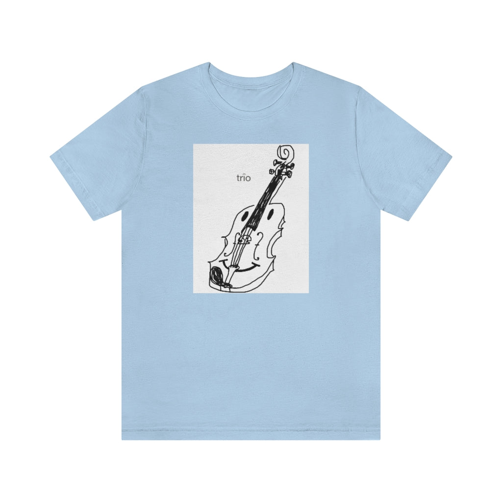 Happy Violin Unisex Jersey Short Sleeve Tee