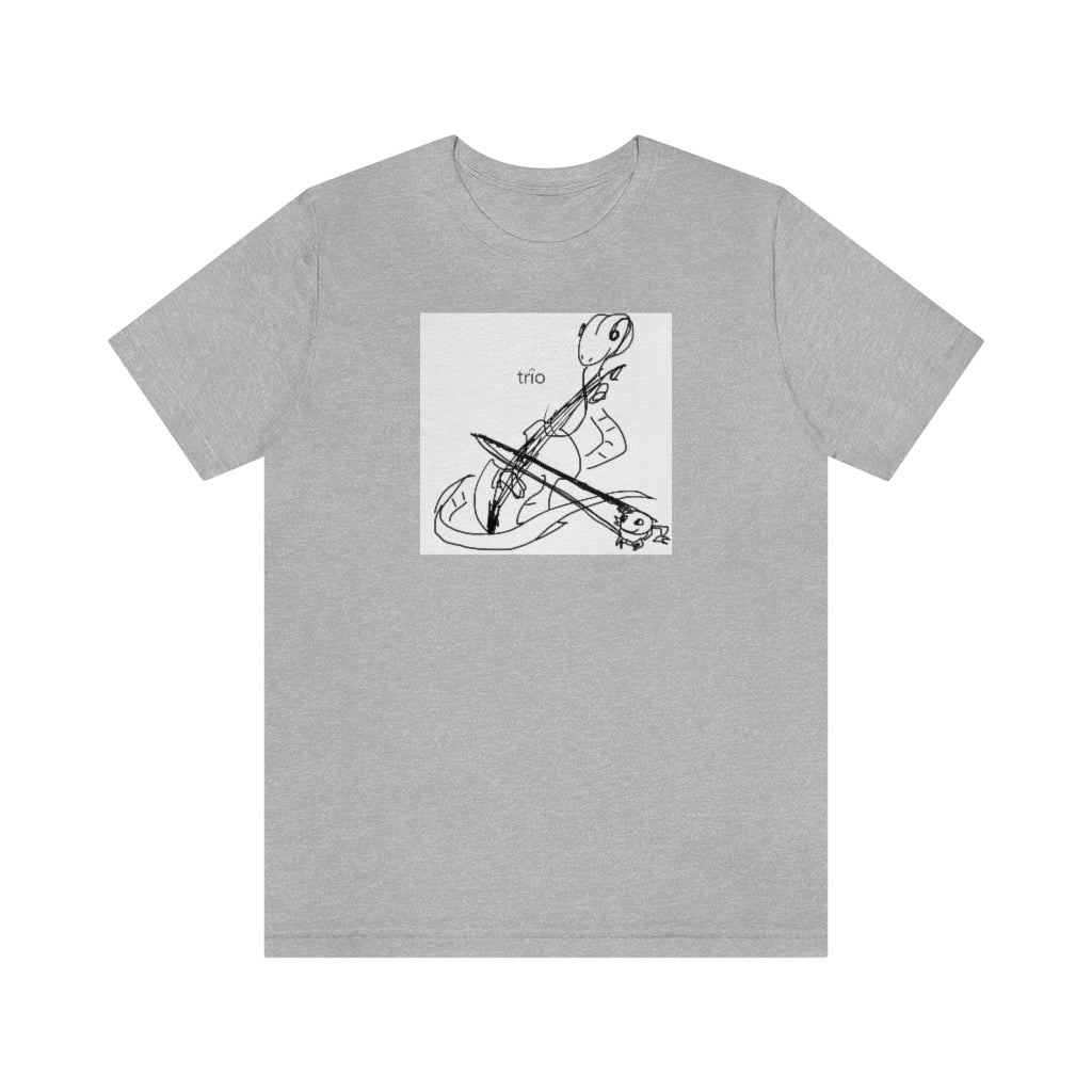 Friends Playing Music Unisex Short Sleeve Tee